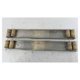 Pair of Vintage Appliance Roller Load Bearing Tracks