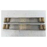Pair of Vintage Appliance Roller Load Bearing Tracks
