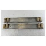 Pair of Vintage Appliance Roller Load Bearing Tracks