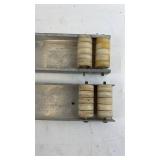 Pair of Vintage Appliance Roller Load Bearing Tracks