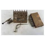 Vintage Watchmakers Jewelers Staking Set with Tools &Â Stanley No. 58 6" Divider