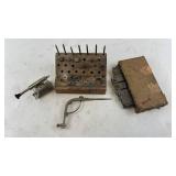 Vintage Watchmakers Jewelers Staking Set with Tools &Â Stanley No. 58 6" Divider