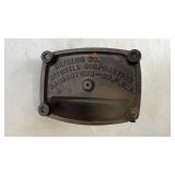 Collection of Vintage Hand Tools Including Wood Plane, Horseshoes, & Vintage Twilit Cast Iron Single Hole Paper Drill (Yellow level NOT Included!)