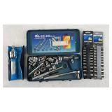 40-Piece 1/4 and 3/8 Drive Ratchet Socket Set with Accessories