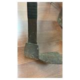 Set of 4 Vintage Yard Tools Including Shovels and Pickaxe