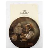 The Ship Builder by Norman Rockwell Limited Edition Plate