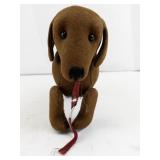 Antique Trippel Trappel Dachshund on Wheels Felt Toy