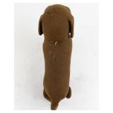Antique Trippel Trappel Dachshund on Wheels Felt Toy