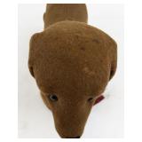 Antique Trippel Trappel Dachshund on Wheels Felt Toy