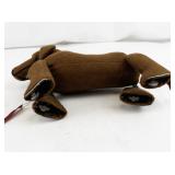 Antique Trippel Trappel Dachshund on Wheels Felt Toy