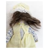 Vintage 17.5" Bisque Porcelain Doll with Baby Doll Set with Original Box