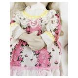 Vintage 17.5" Bisque Porcelain Doll with Baby Doll Set with Original Box