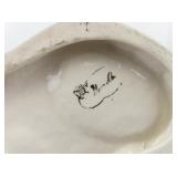 Pair of Antique Porcelain Sweetmeats with Floral Embellishments