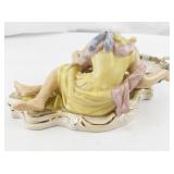 Pair of Antique Porcelain Sweetmeats with Floral Embellishments