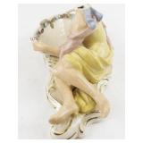 Pair of Antique Porcelain Sweetmeats with Floral Embellishments