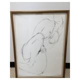 ORIGINAL ***Anthony Caro*** Signed Charcoal Figure Drawing 1986 #8/86