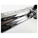 Vintage Nichols Stallion .45 Mark II Cap Gun with Engraved Leather Holster