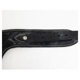 Vintage Nichols Stallion .45 Mark II Cap Gun with Engraved Leather Holster