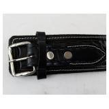 Vintage Nichols Stallion .45 Mark II Cap Gun with Engraved Leather Holster