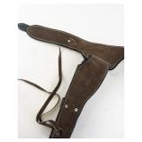 Vintage Nichols Stallion .45 Mark II Cap Gun with Engraved Leather Holster