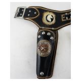 Vintage Hubley Cowboy Revolver Toy Set with Twin Holsters