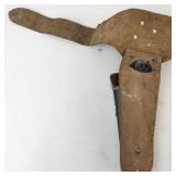 Vintage Hubley Cowboy Revolver Toy Set with Twin Holsters