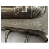 Vintage Hubley Cowboy Revolver Toy Set with Twin Holsters