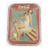 1939 Coca-Cola Metal Advertising Serving Tray
