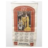 1973 Coca-Cola Advertising Wall Calendar Tapestry