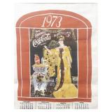 1973 Coca-Cola Advertising Wall Calendar Tapestry