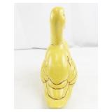 Vintage Yellow Ceramic Duck Figurine