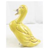 Vintage Yellow Ceramic Duck Figurine