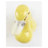 Vintage Yellow Ceramic Duck Figurine