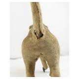 Rare Antique Toy Dog (Roullet & Decamps?) with Red Leather Harness and Wheels