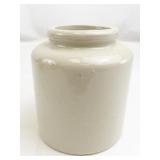 Vintage Stoneware Mustard Crock 4.5 Inch with Glazed Finish