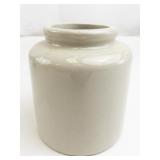 Vintage Stoneware Mustard Crock 4.5 Inch with Glazed Finish