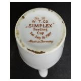 Antique W. T. Co. Simplex Feeding Cup - Made in Germany