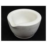 Vintage COORS White Porcelain Mortar with Pouring Lip. Size 0.