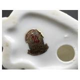 Vintage White Porcelain Cat Figurine from Japan