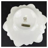 Lenox Hand Decorated Pedestal Dish with 24k Gold Trim