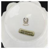 Lenox Hand Decorated Pedestal Dish with 24k Gold Trim