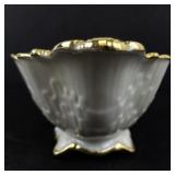 Lenox Vintage Gold Trimmed 7" Porcelain Serving Bowl with 24 Karat Gold Trim