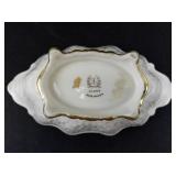 Lenox Vintage Gold Trimmed 7" Porcelain Serving Bowl with 24 Karat Gold Trim