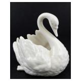Lenox Porcelain Swans, Elephant, & Leaping Dolphin Figurine Set with 24 Karat Gold Trim