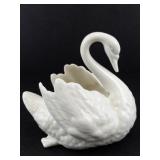Lenox Porcelain Swans, Elephant, & Leaping Dolphin Figurine Set with 24 Karat Gold Trim
