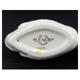 Lenox Porcelain Swans, Elephant, & Leaping Dolphin Figurine Set with 24 Karat Gold Trim