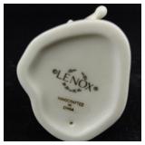 Lenox Porcelain Swans, Elephant, & Leaping Dolphin Figurine Set with 24 Karat Gold Trim