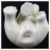 Lenox Porcelain Swans, Elephant, & Leaping Dolphin Figurine Set with 24 Karat Gold Trim