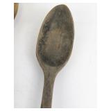 Set of 3 Vintage Wooden Kitchen Spoons