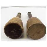 Set of 2 Vintage Wooden Mashers and Mallets